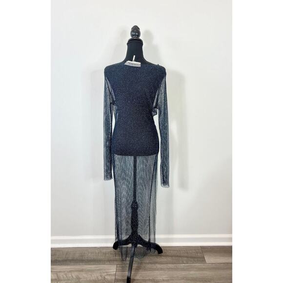 FP Jen's Pirate Booty Westminster Net Maxi Dress in Navy Medium Pullover Beach - Picture 3 of 5